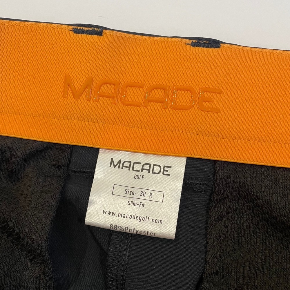 Macade Golf Pants Womens 38R (30x27) Navy Blue Slim Stretch Jogger Ankle Zip - Picture 4 of 9